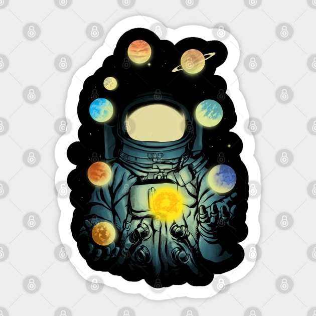 Juggling Planets Sticker by carbine